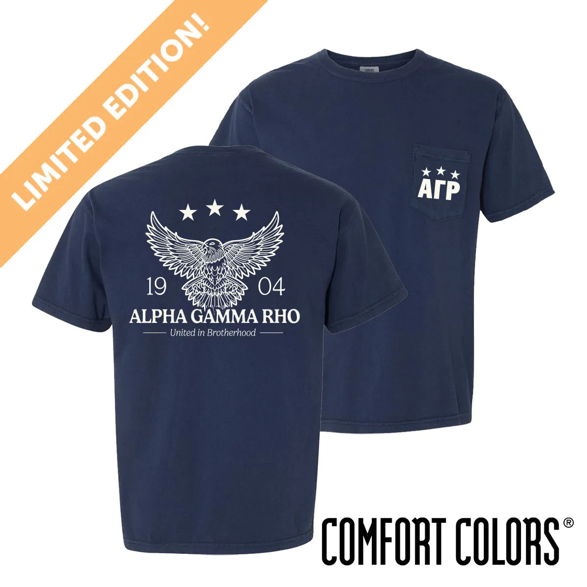 AGR Comfort Colors Patriotic Eagle Short Sleeve Tee