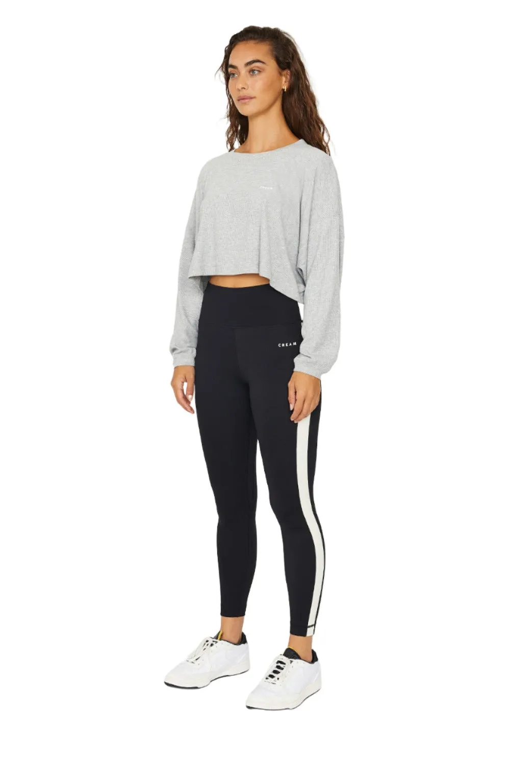 Alexa long sleeve Top - Heather Gray