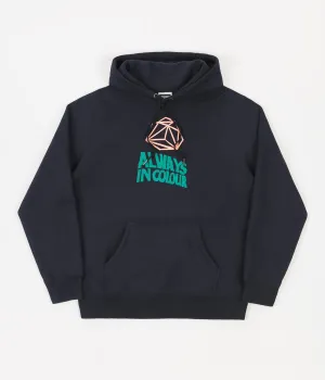 Always in Colour Geometric Hoodie - Navy