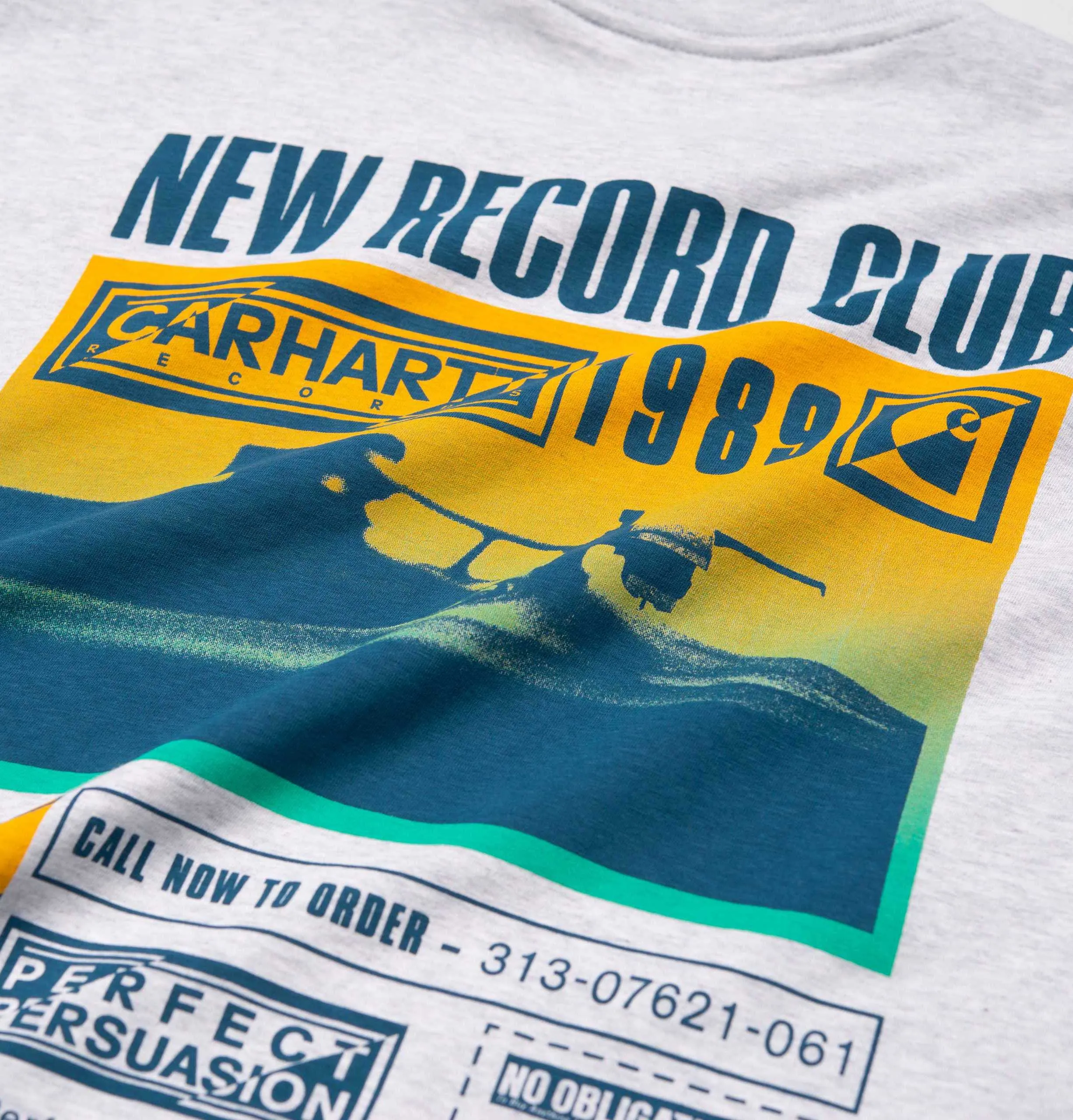 Carhartt WIP S/S Record Club T-Shirt – Ash Heather