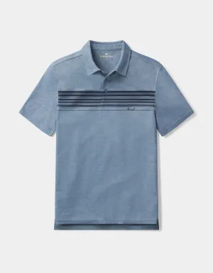 Chip Pique Polo in Normal Navy Script