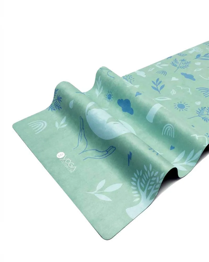 Combo Yoga Mat - 2-in-1 (Mat   Towel) - Earth Green