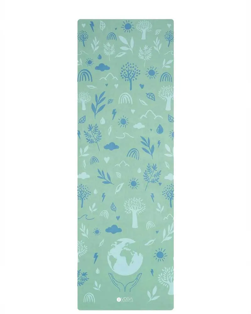 Combo Yoga Mat - 2-in-1 (Mat   Towel) - Earth Green