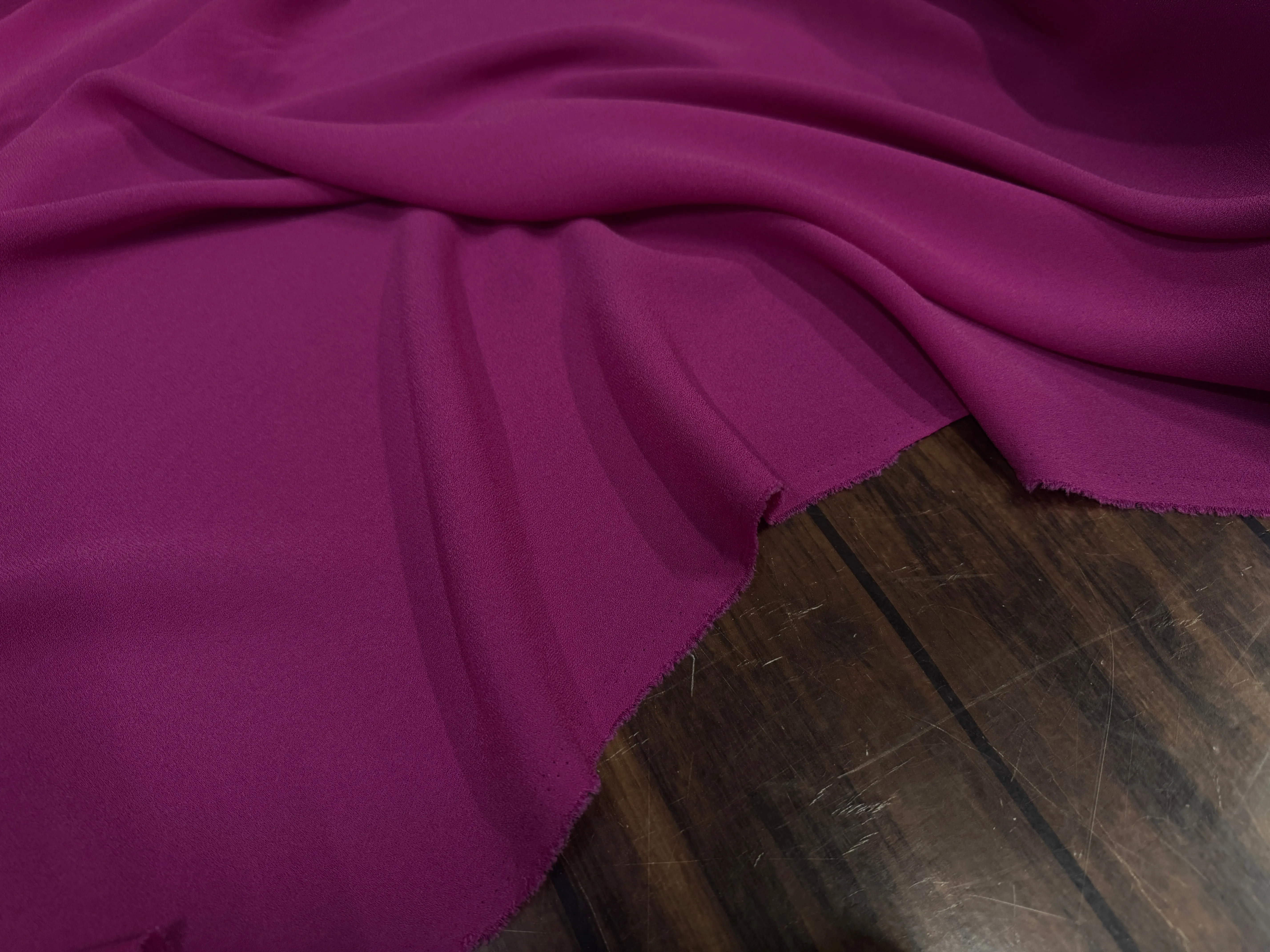 CREPE POLYESTER VIOLET ROSE