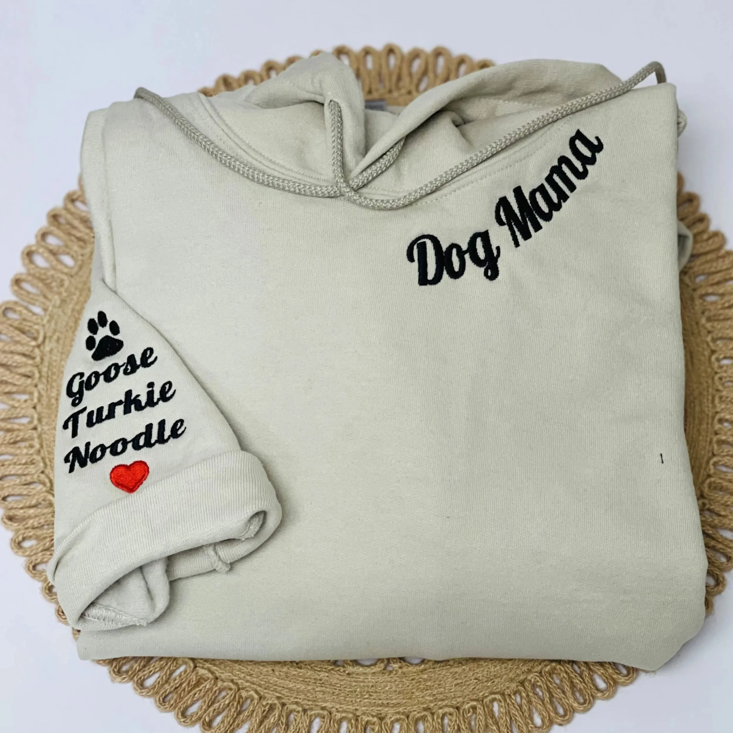 Custom Aunt Sweatshirt or Hoodie, Children Names on Sleeve Embroidery
