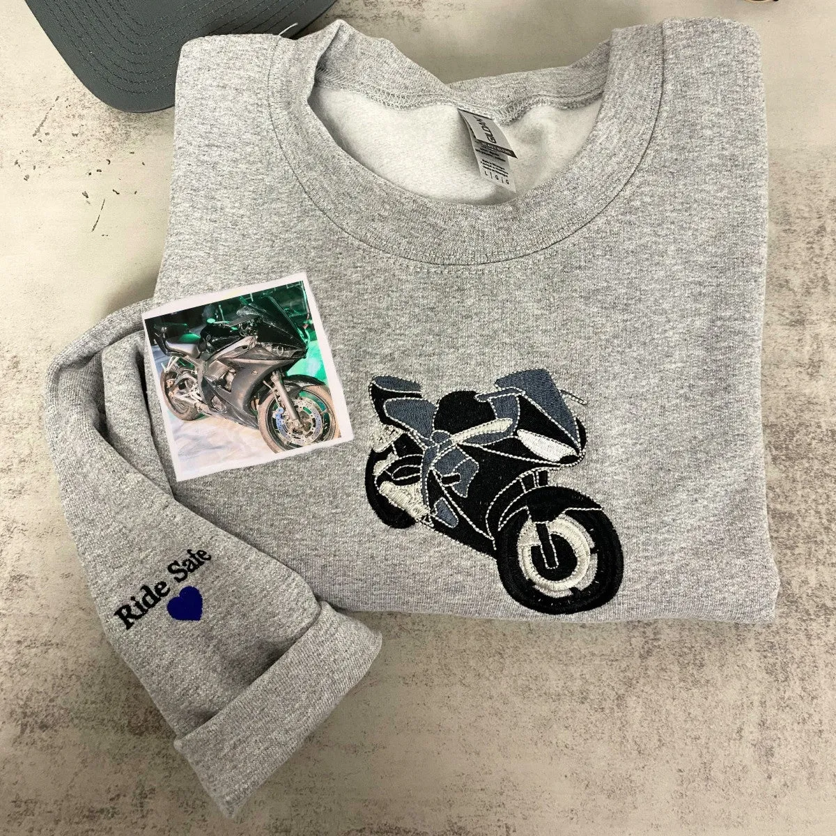 Custom Embroidered Car Sweatshirt or Hoodie, Anniversary Gifts for Car Boyfriend