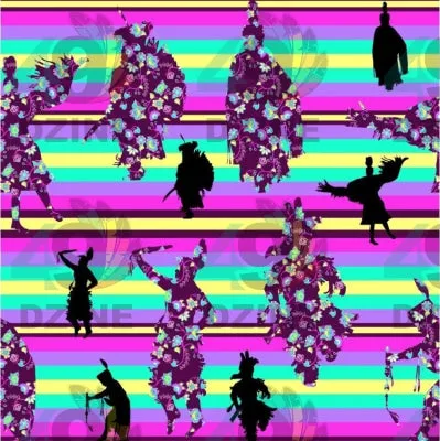 Dancers Floral Contest Satin