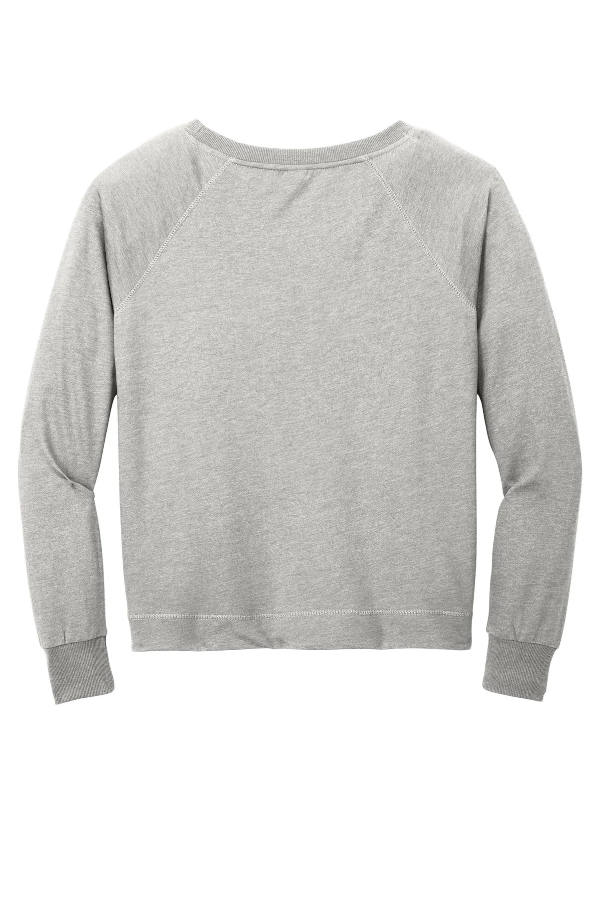 District Women's Featherweight French Terry Long Sleeve Crewneck DT672