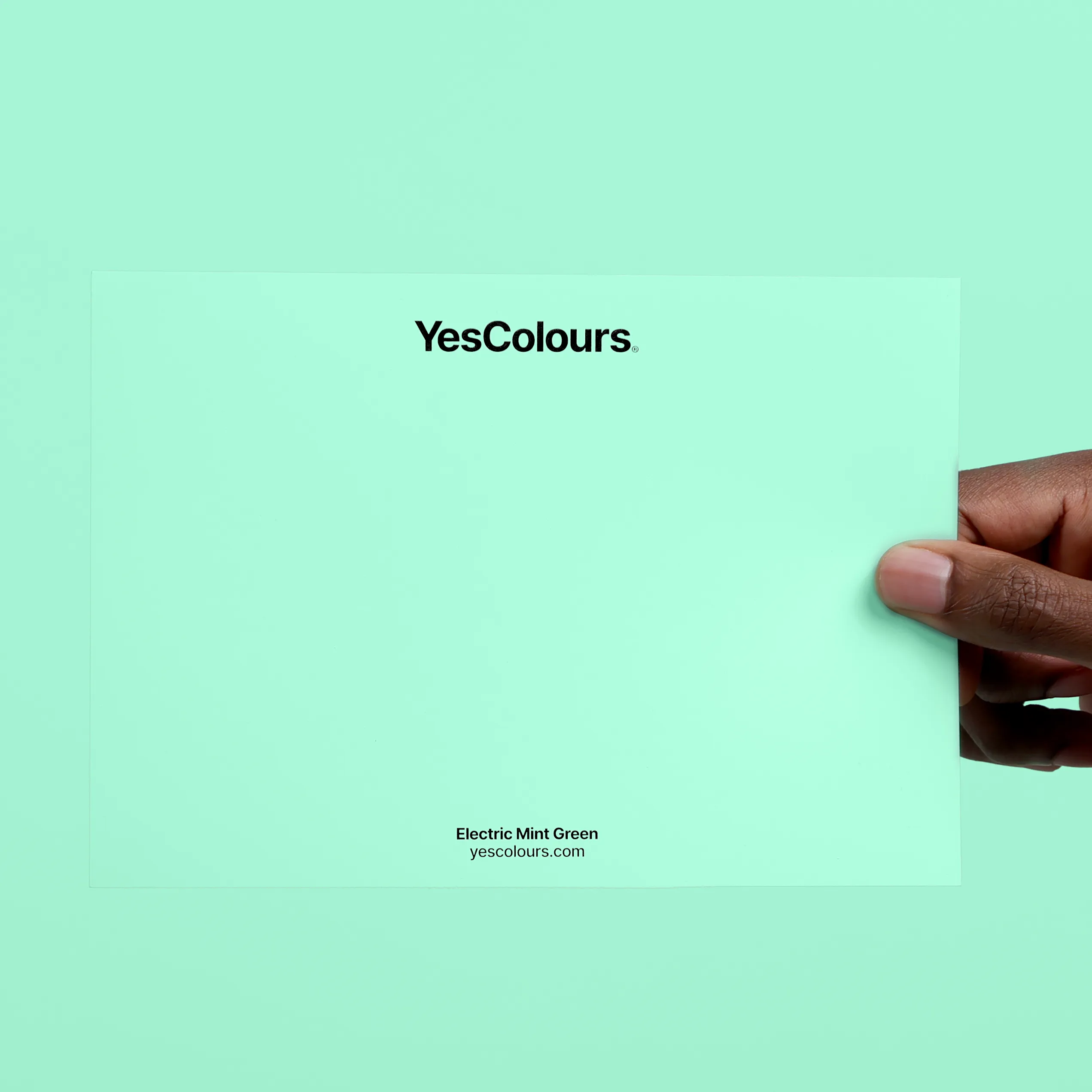 Electric Mint Green paint swatch