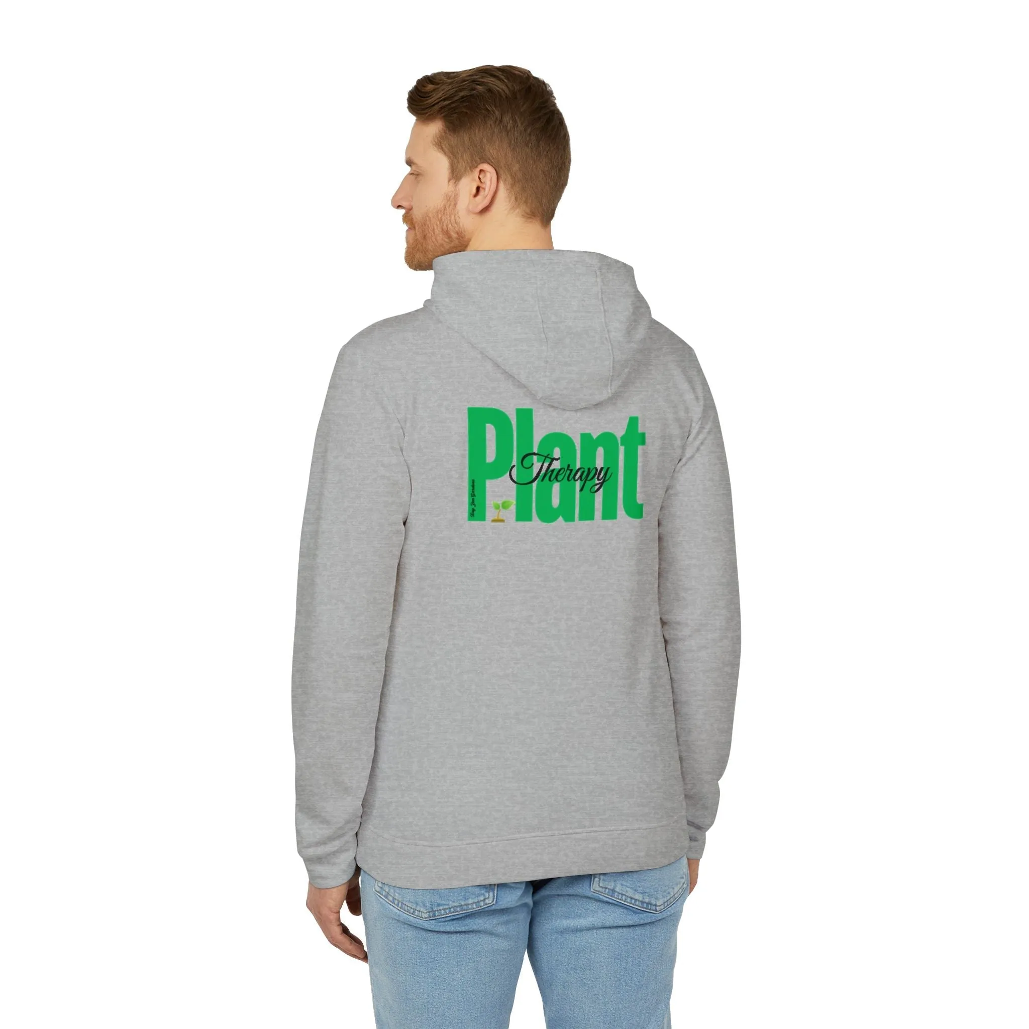 Fleece Hoodie Plant Therapy Print