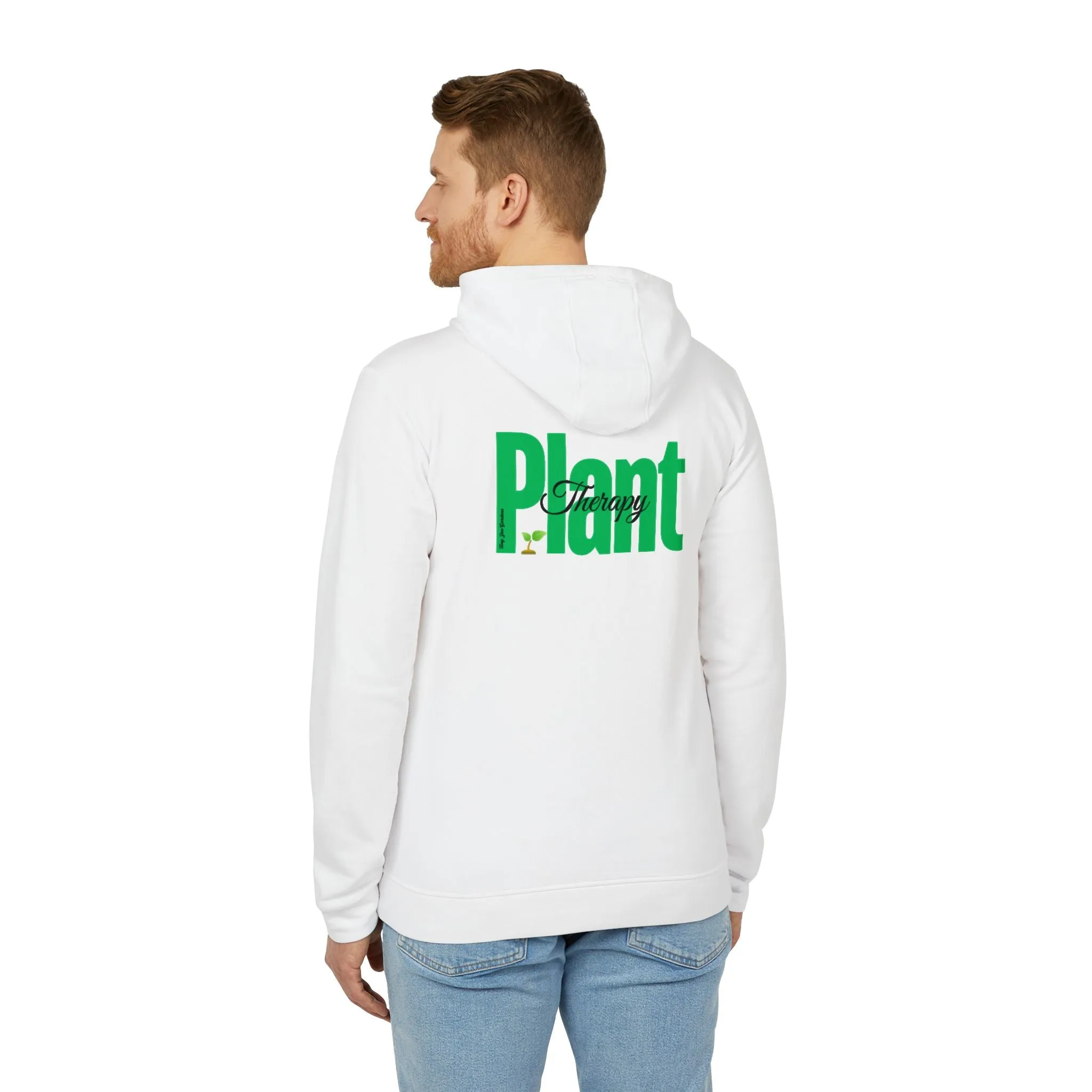 Fleece Hoodie Plant Therapy Print