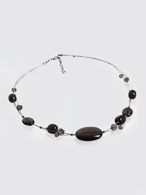 Gemstone Necklace Smokey Quartz