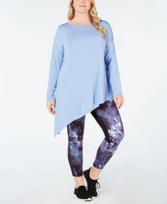 Ideology Asymmetrical Hem Long Sleeve Athletic Top