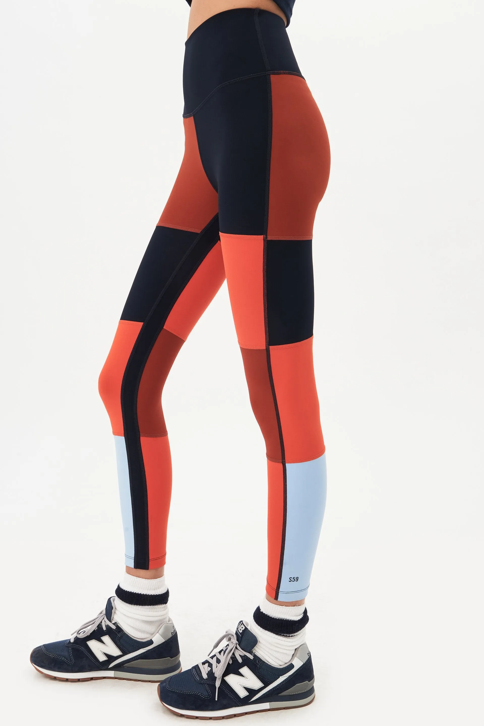 Janis High Waist Techflex 7/8, Indigo/Rum