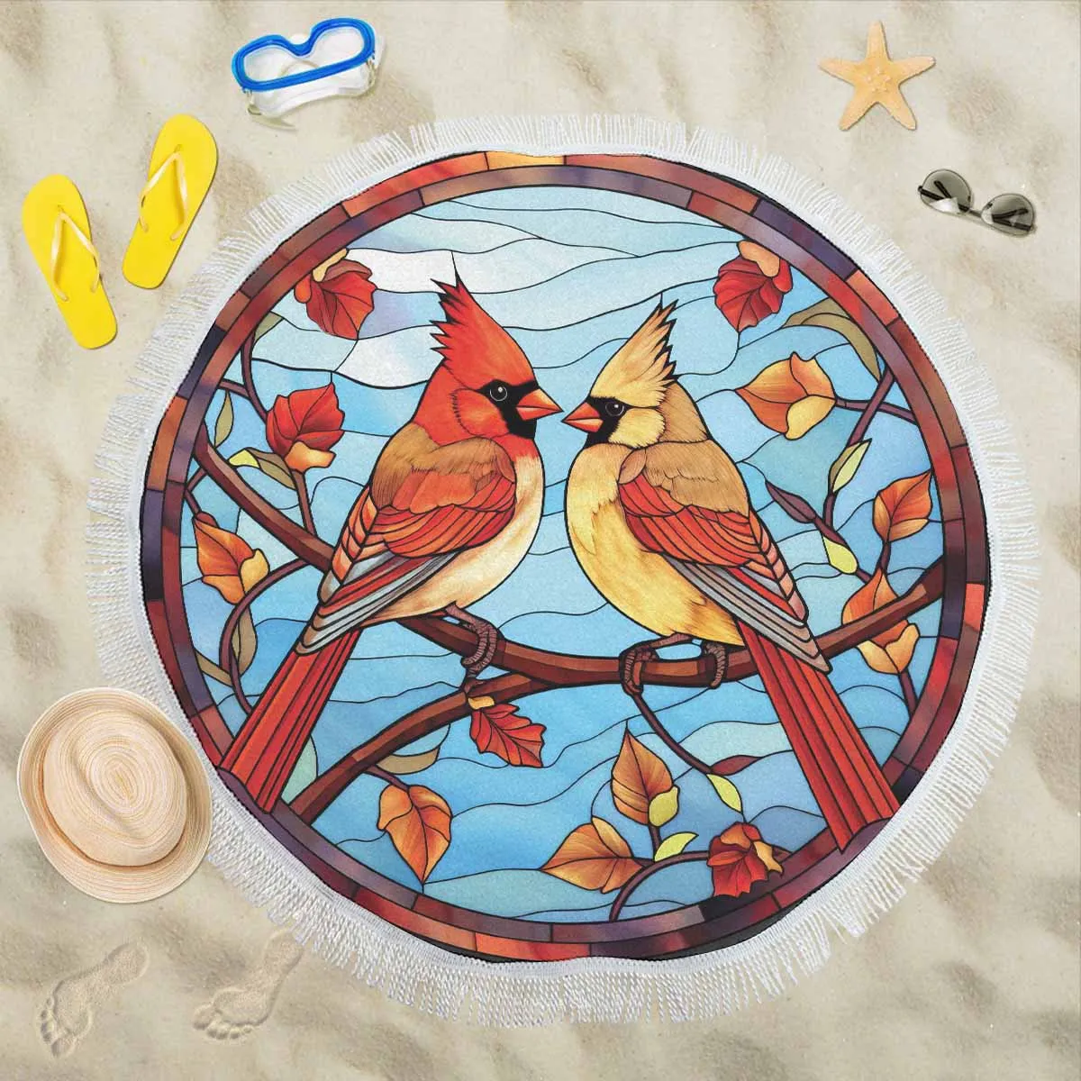 Mandalla_Awd35161  Circular Beach Shawl 59"