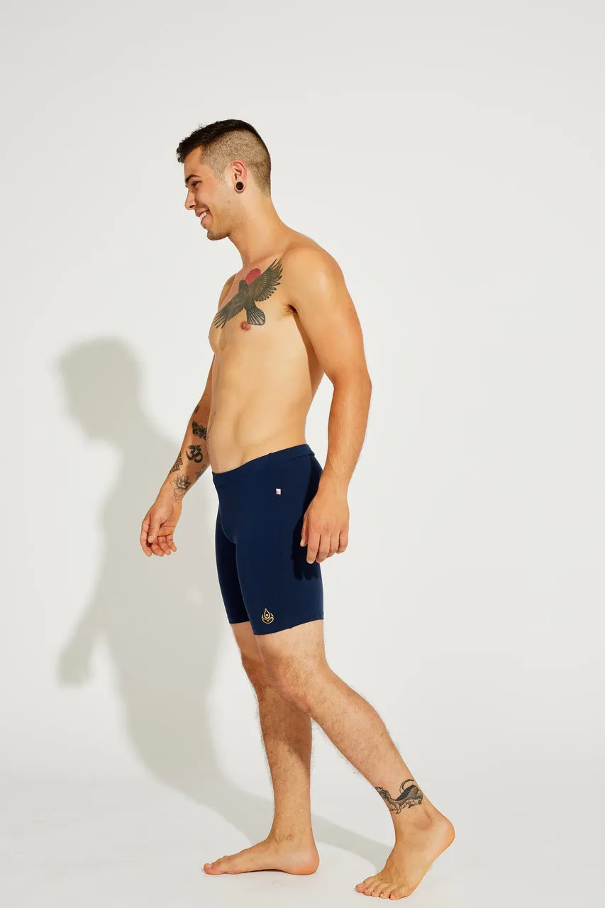 Men's Cycling Shorts, Navy Blue, Cool form Light
