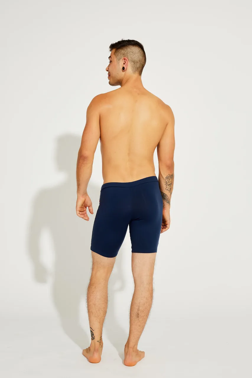 Men's Cycling Shorts, Navy Blue, Cool form Light