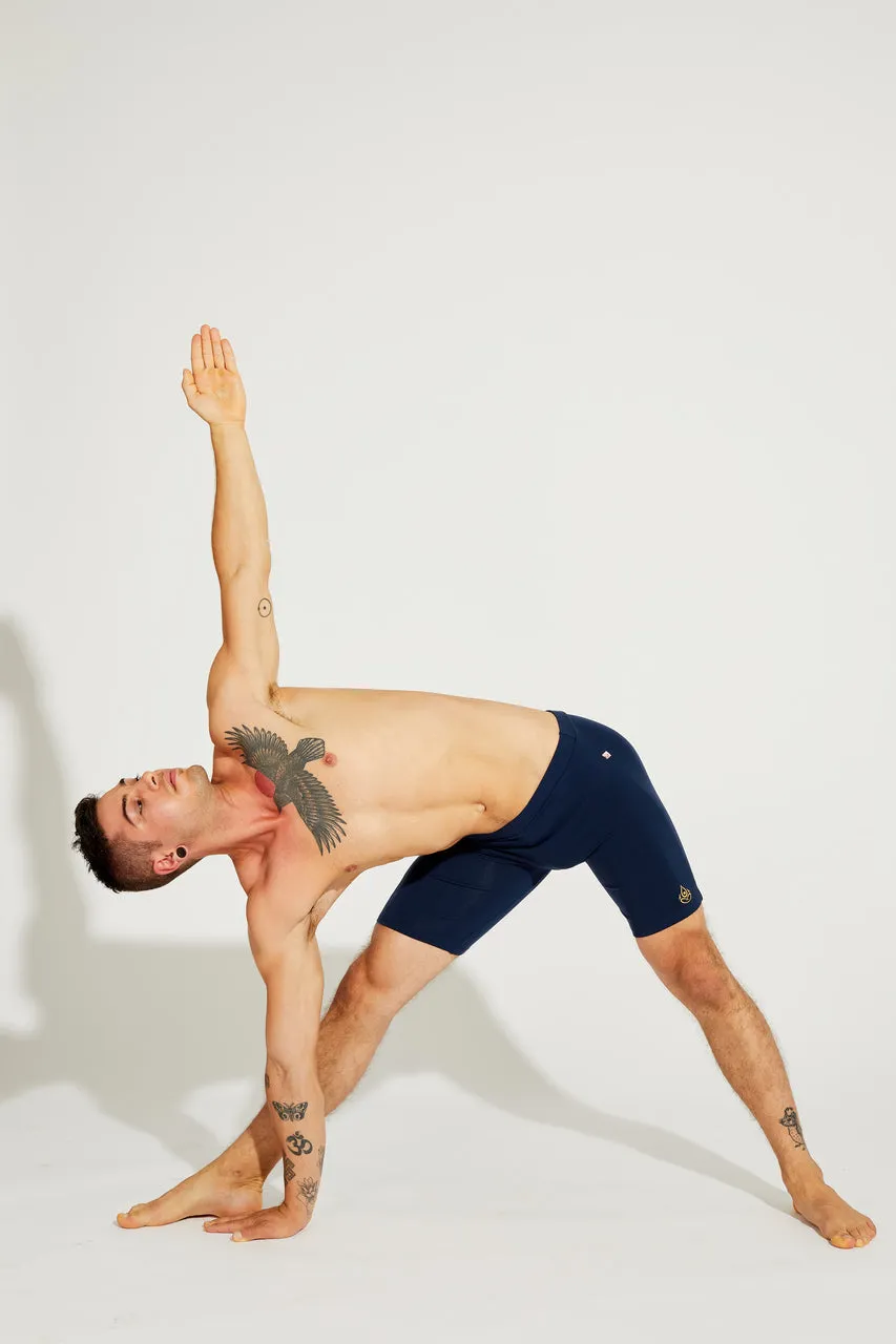 Men's Cycling Shorts, Navy Blue, Cool form Light