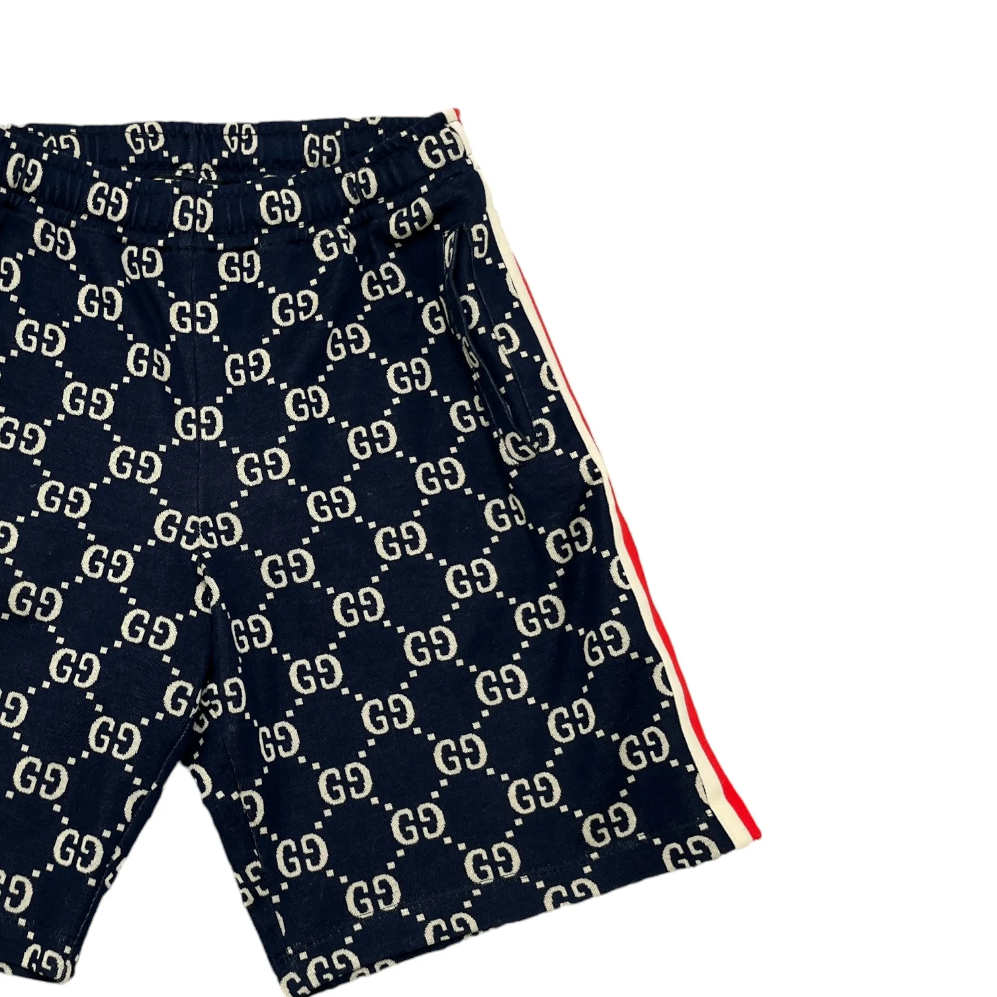 Men's Gg Jacquard Shorts Navy Size S