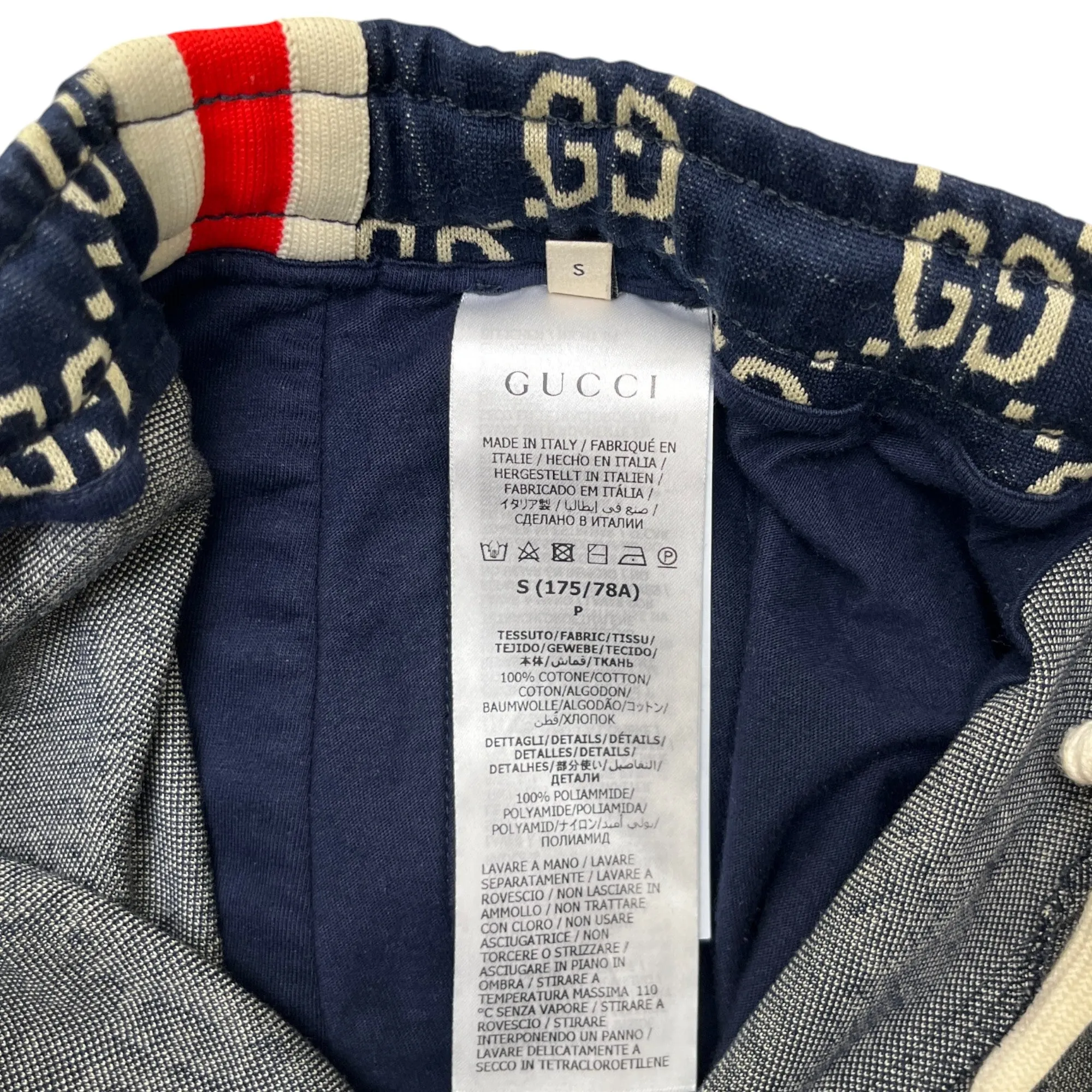 Men's Gg Jacquard Shorts Navy Size S