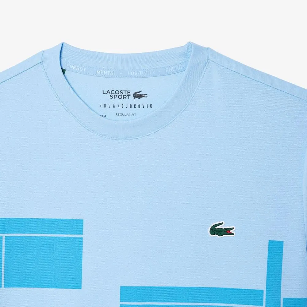 Men's Novak Djokovic Performance Tennis Crew Overview and Argentine Blue