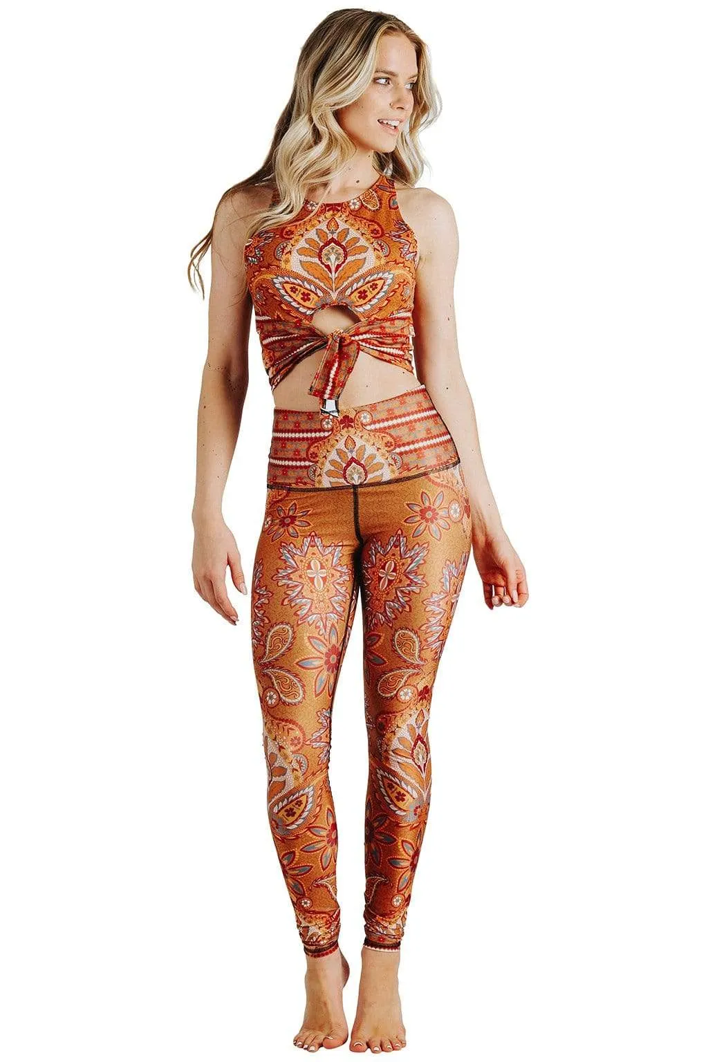 Rad Paisley Printed Yoga Leggings