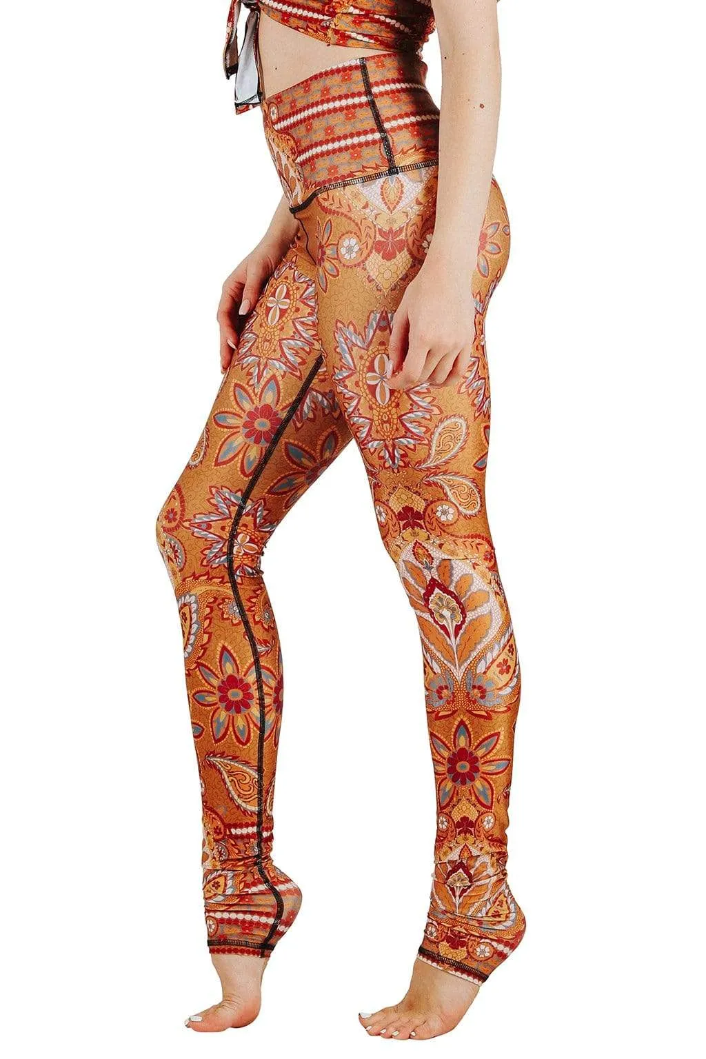 Rad Paisley Printed Yoga Leggings
