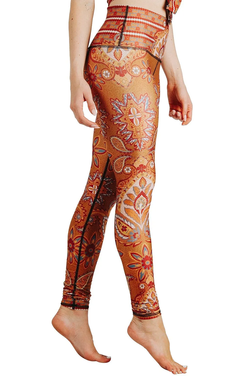 Rad Paisley Printed Yoga Leggings