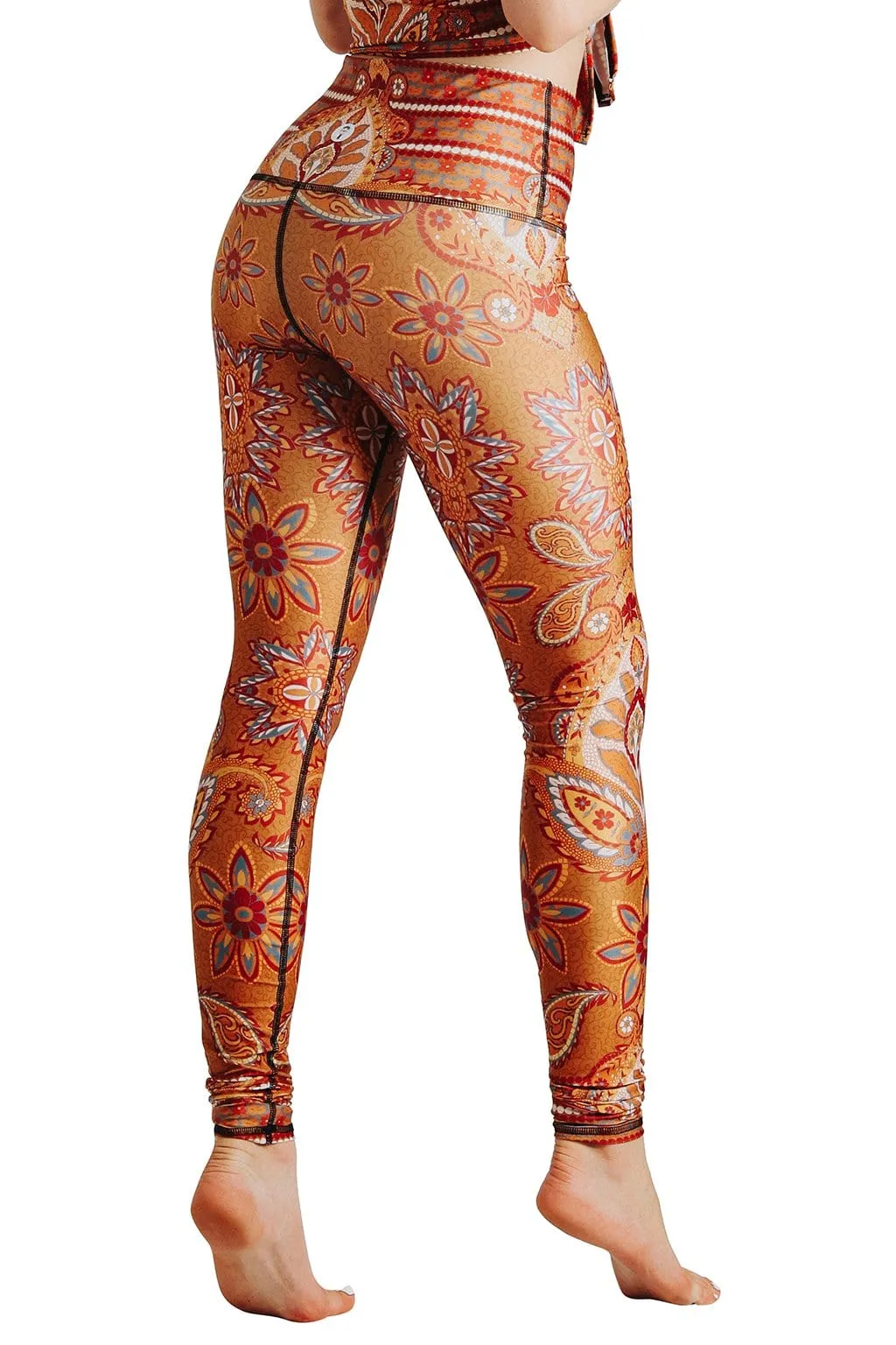 Rad Paisley Printed Yoga Leggings