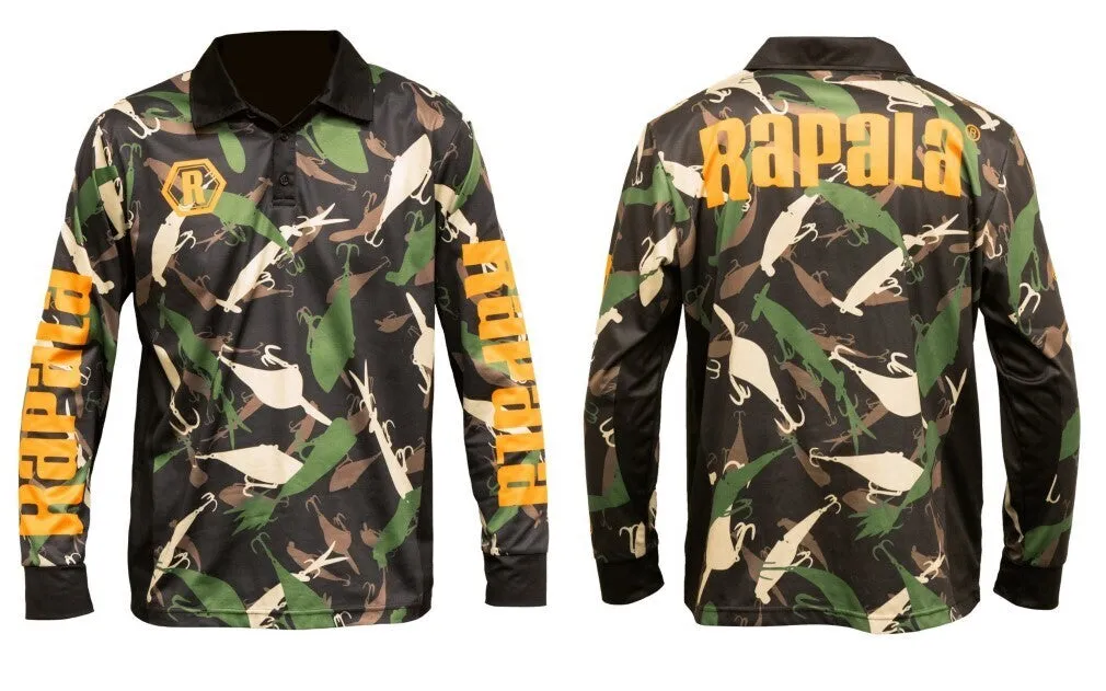 Rapala Kids Tournament Fishing Jersey - Camo