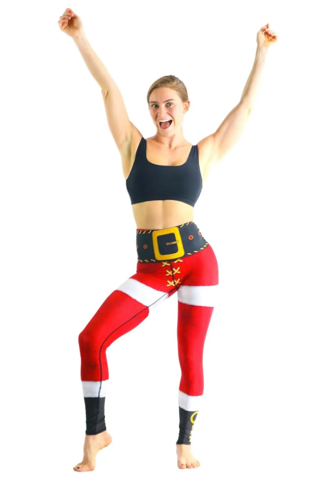 SantaCon Printed Yoga Leggings