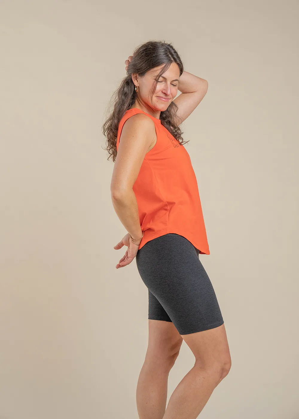 Scoop Tank - Red Poppy