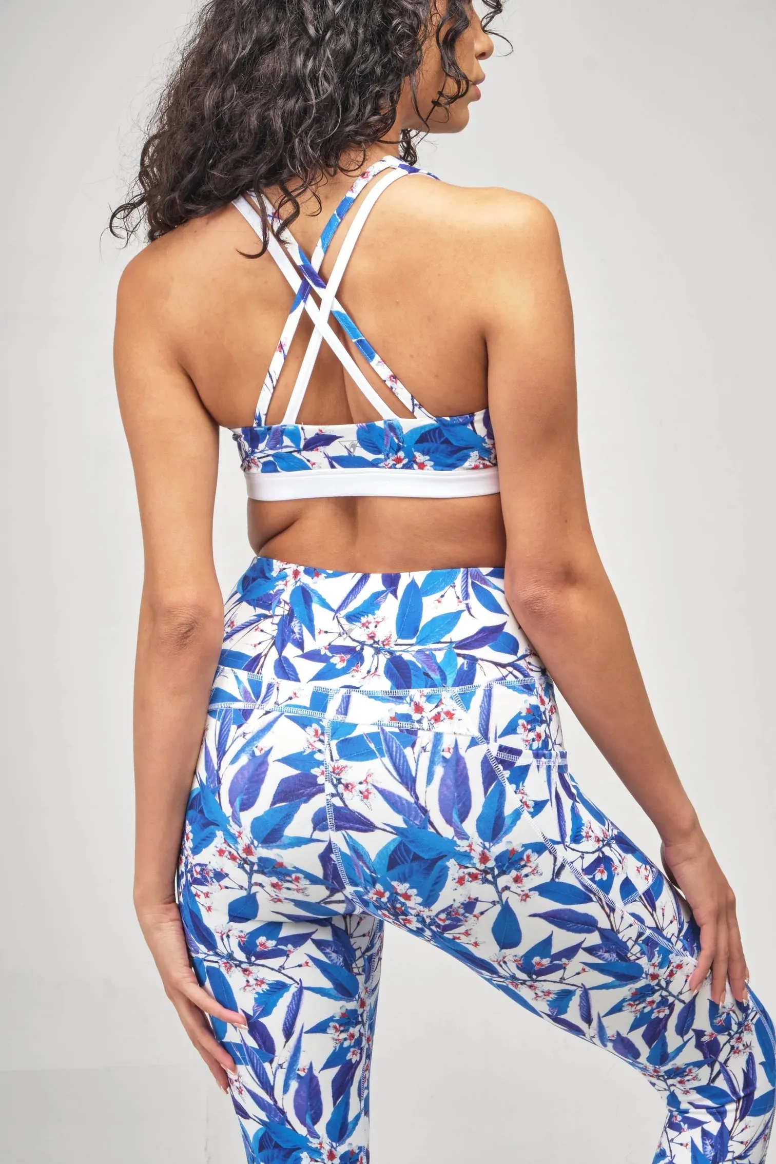 SEAAV Contrast Bra - Blue Flora