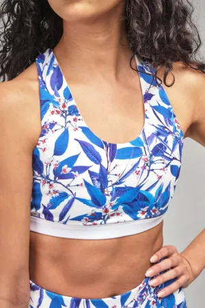 SEAAV Contrast Bra - Blue Flora