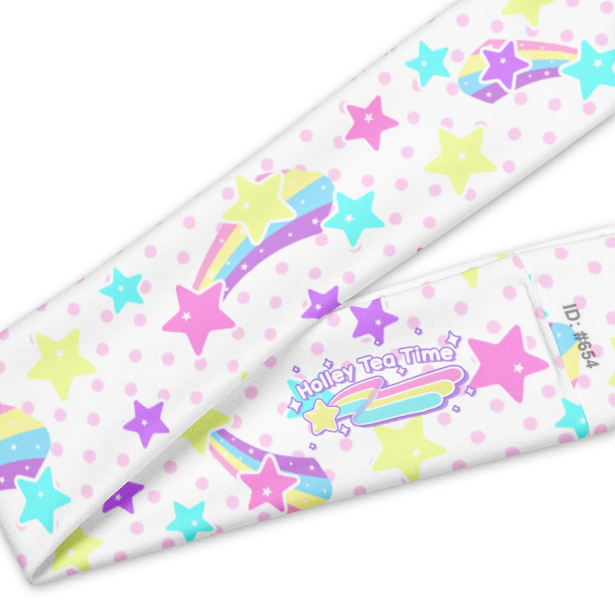 Starry Party White Stretchable Headband