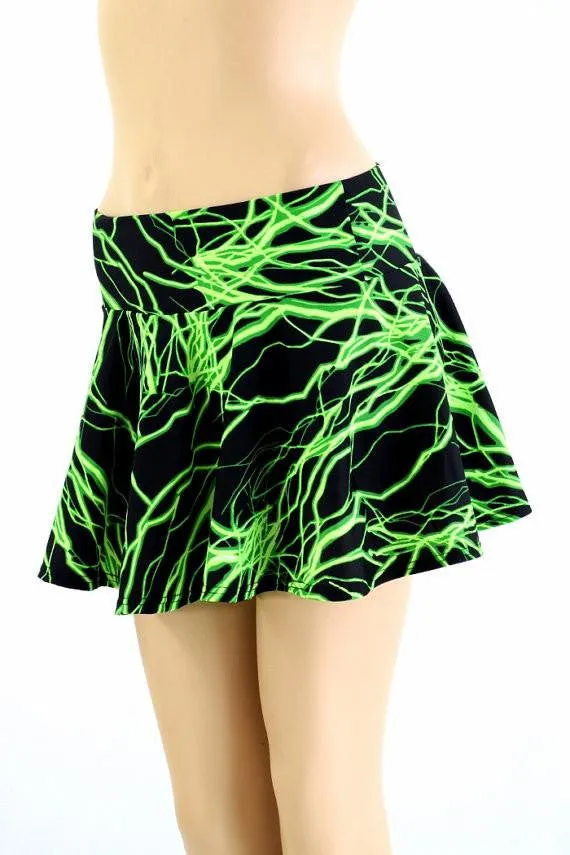 UV  Green Lightning Print Fabric
