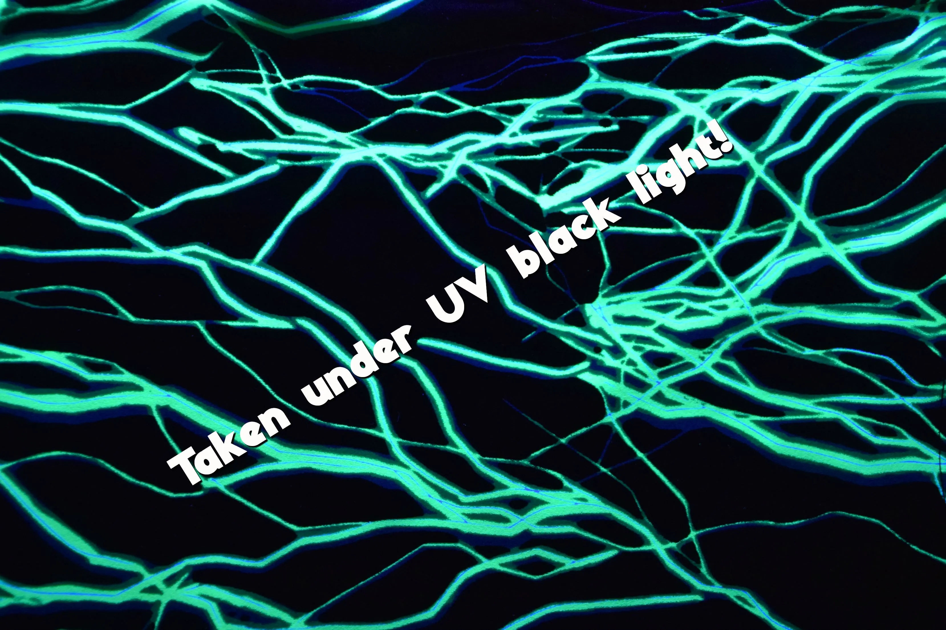 UV  Green Lightning Print Fabric