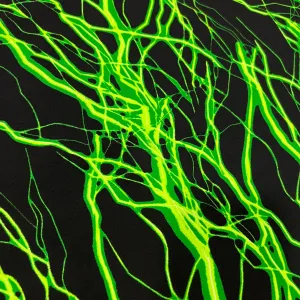 UV  Green Lightning Print Fabric