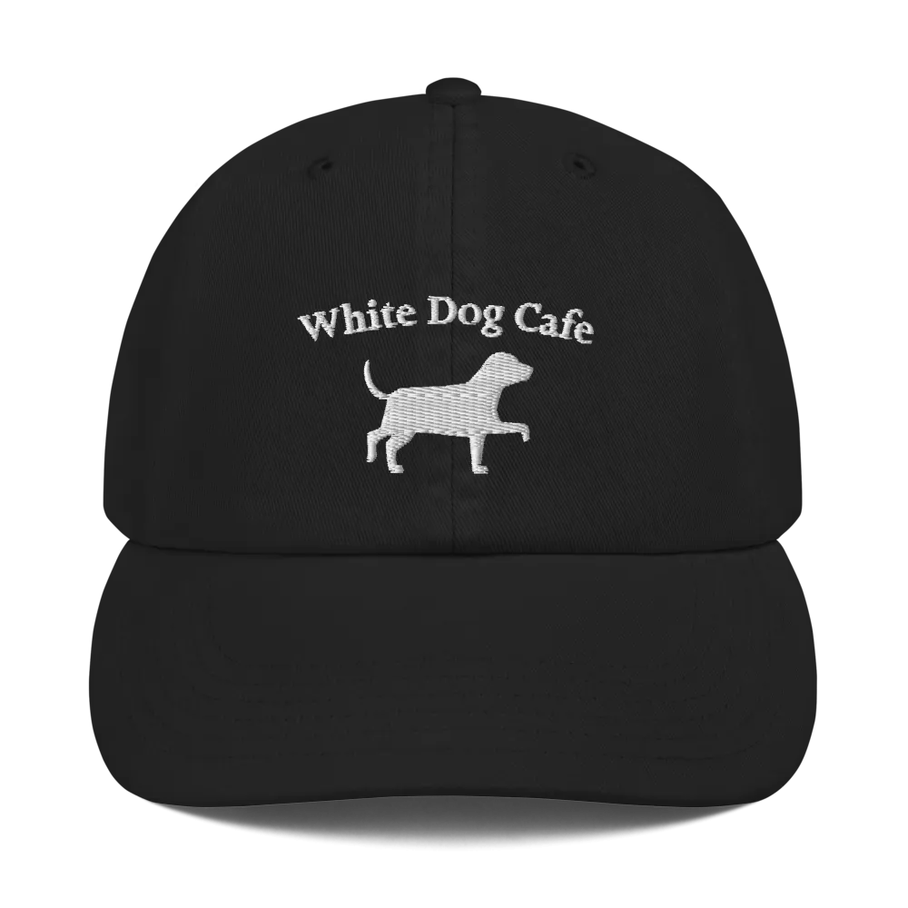 White Dog Logo Baseball Cap