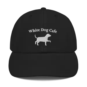 White Dog Logo Baseball Cap