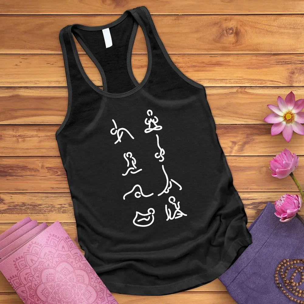 Yoga Meditation Poses Tank Top