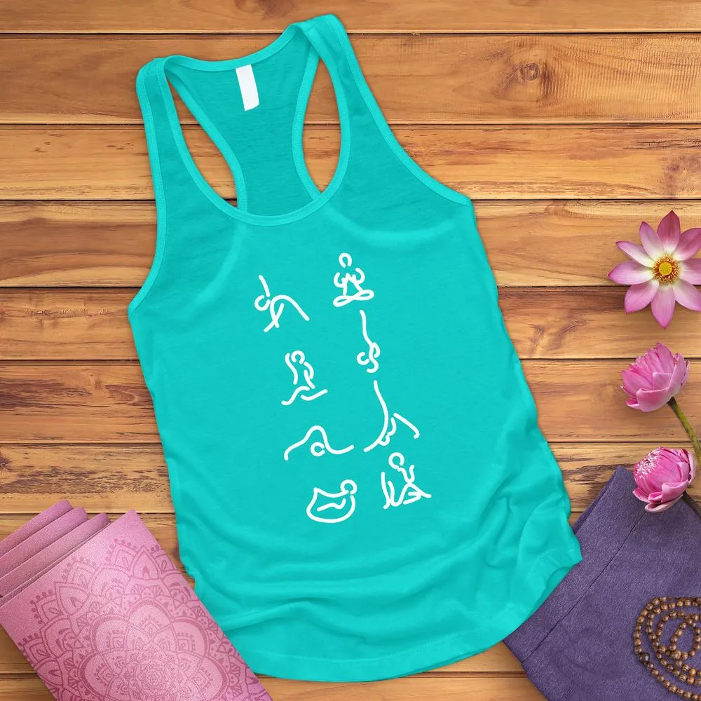 Yoga Meditation Poses Tank Top
