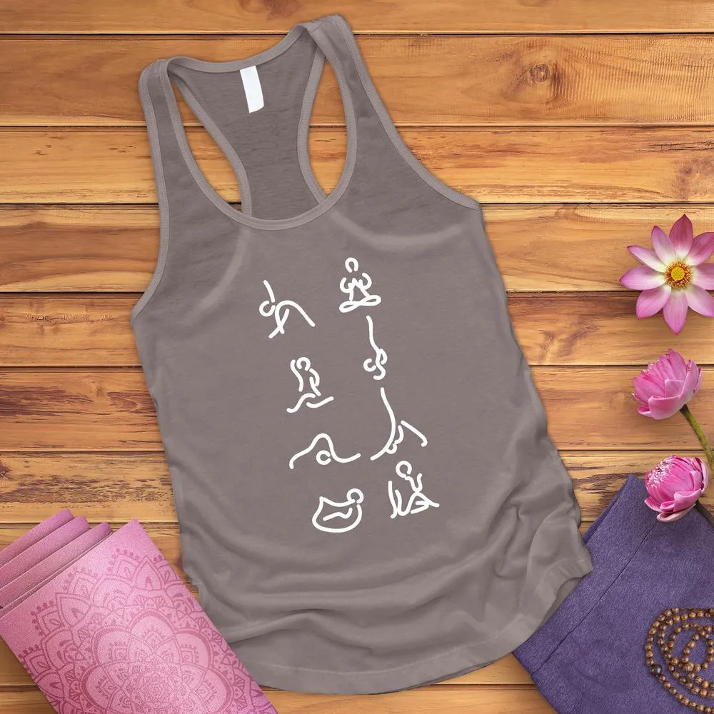 Yoga Meditation Poses Tank Top