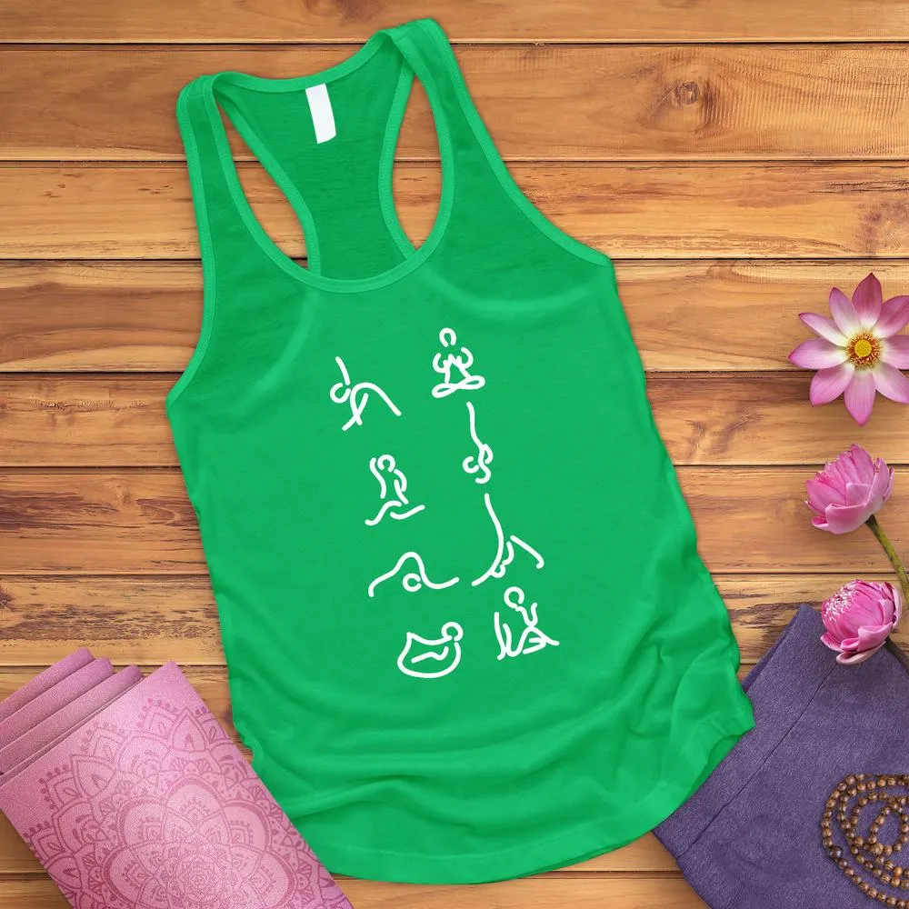 Yoga Meditation Poses Tank Top