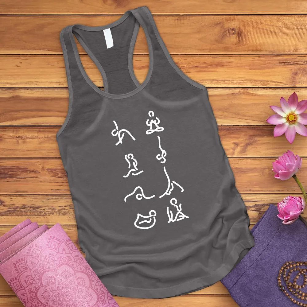 Yoga Meditation Poses Tank Top