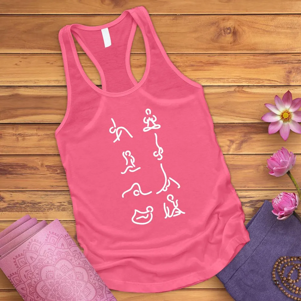 Yoga Meditation Poses Tank Top