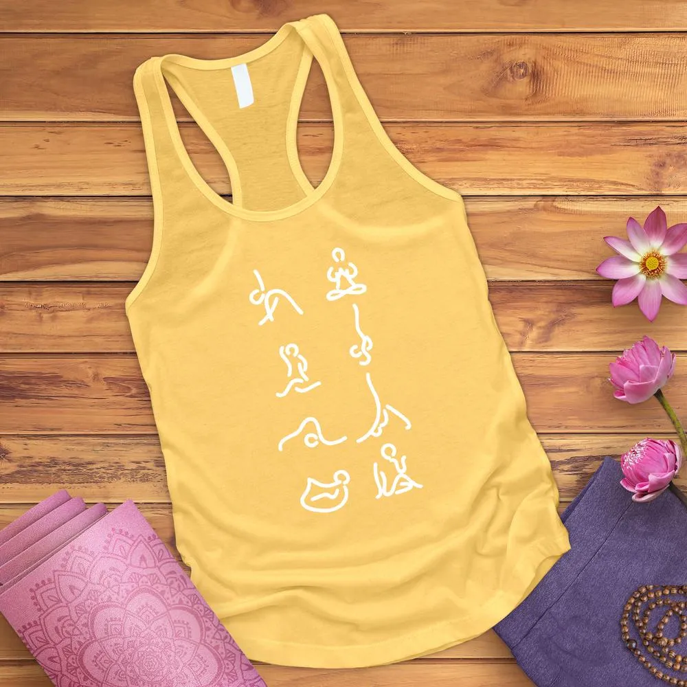 Yoga Meditation Poses Tank Top